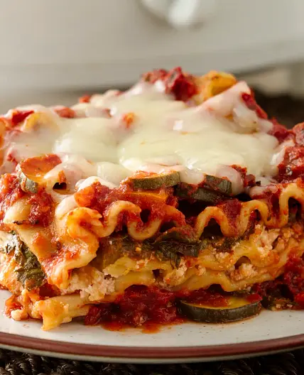 Skinny Slow-Cooker Spinach Lasagna