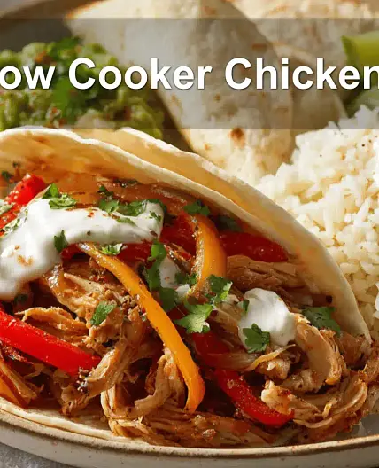 Easy Slow Cooker Chicken Fajitas