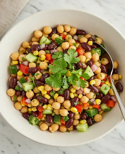 High-Protein Vegan Dense Bean Salad