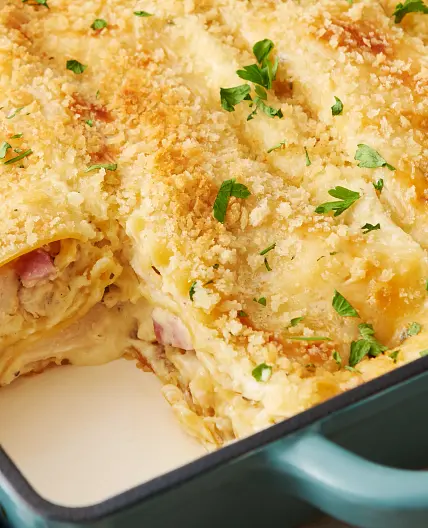 Chicken Cordon Bleu Lasagna