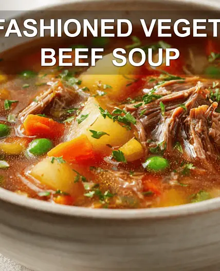 OLD FASHIONED VEGETABLE BEEF SOUP