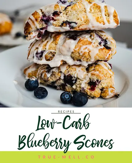 Low Carb Blueberry Scones | Grain-Free, Sugar-Free