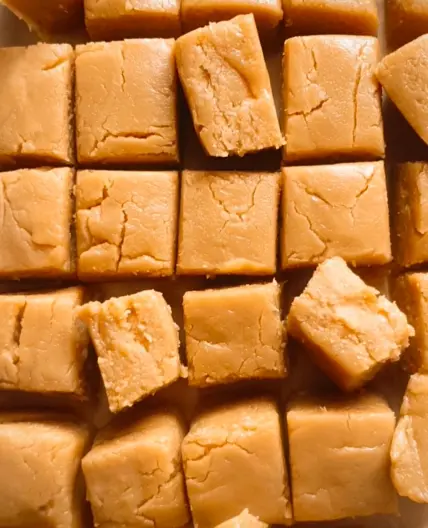 EASIEST 2 Ingredient Peanut Butter Fudge with Condensed Milk