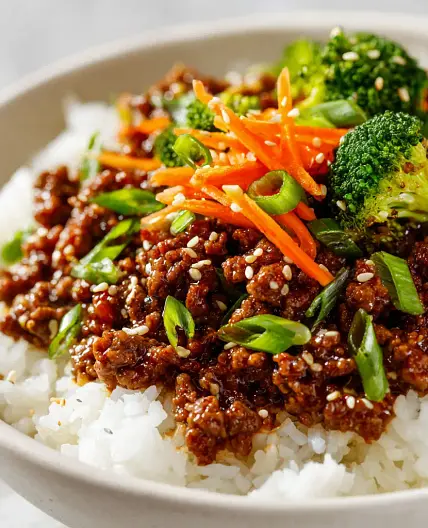 Korean Ground Beef Bowl