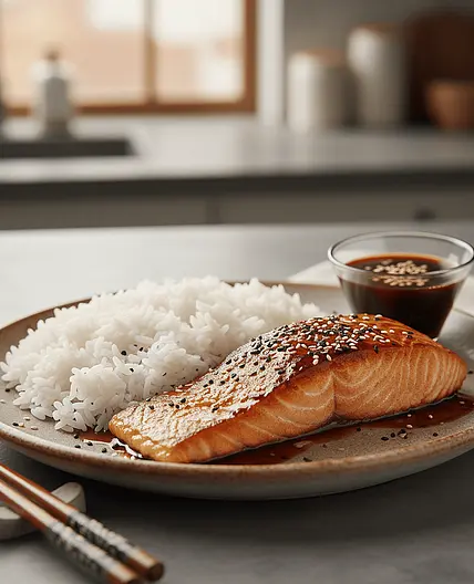 סלמון ברוטב אסייתי סצ'ואן