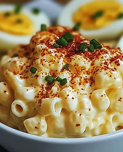 Deviled Egg Macaroni Salad