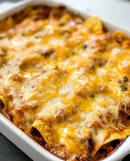 Tortilla Chip Enchiladas