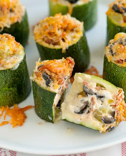 Pizza-Stuffed Zucchini Cups