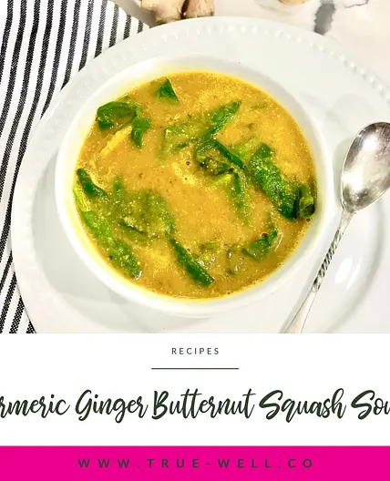 Turmeric Ginger Butternut Squash Soup