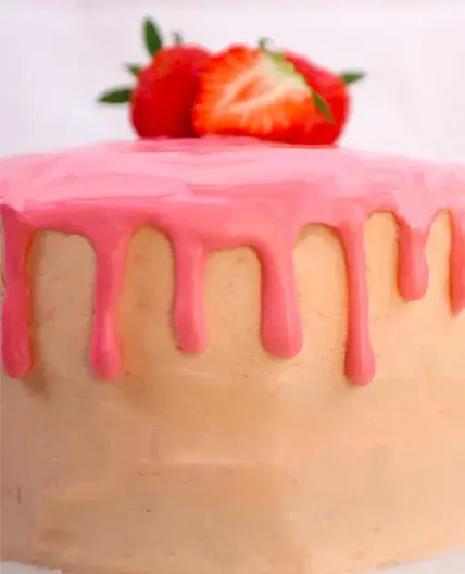 Strawberry Drip Cake