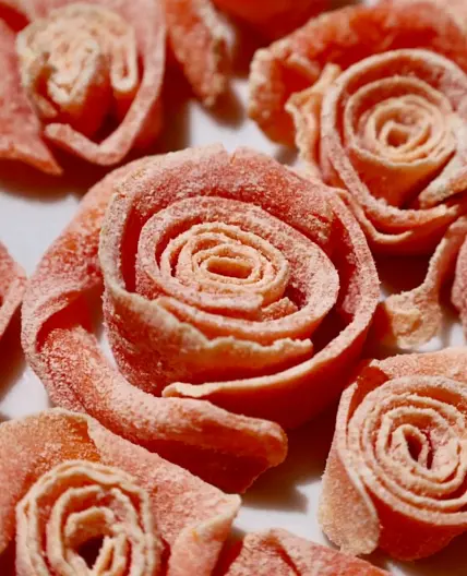 Candied Carrot Roses