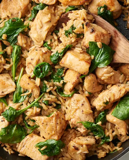 One-Pot Creamy Garlic Chicken and Rice