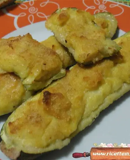 Zucchine ripiene al forno