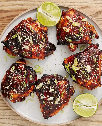Air Fryer Spicy Chicken Thighs