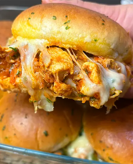 Cheesy Chicken Fajita Sliders