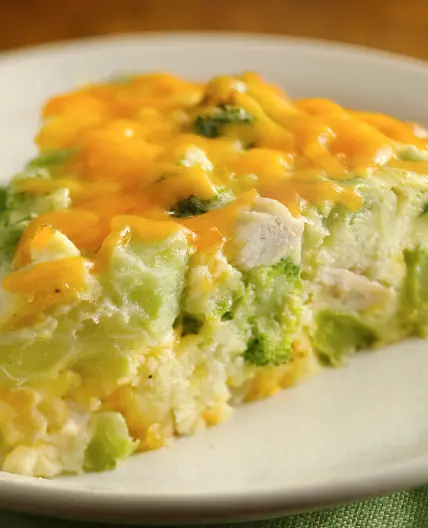 Gluten-Free Impossibly Easy Chicken and Broccoli Pie
