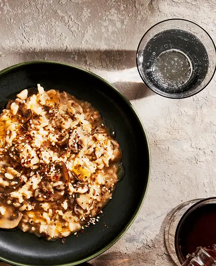Miso-Mushroom Risotto