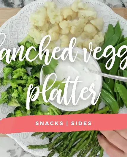 Spring Blanched Vegetable Platter