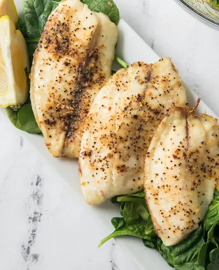 Air Fryer Tilapia With Lemon And Garlic