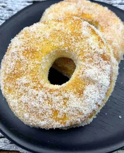 Cinnamon Sugar Air Fryer Biscuit Donuts