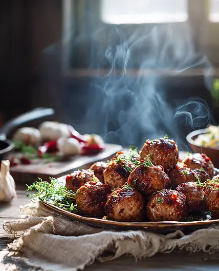 Easy Bacon Wrapped Paleo Meatballs