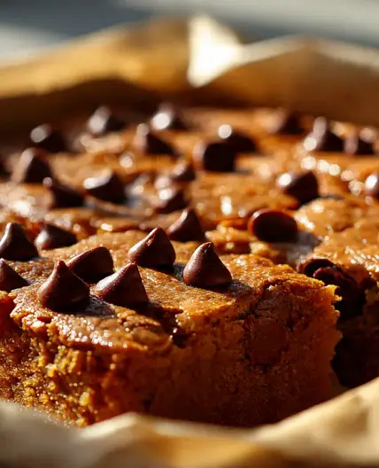 Vegan & Gluten-Free Pumpkin Maple Blondies