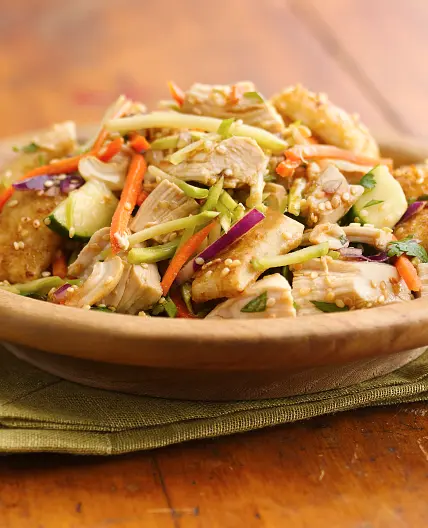 Sesame-Crouton Asian Chicken Salad