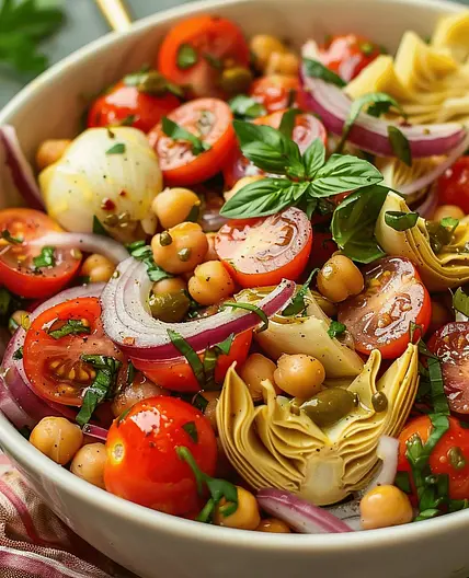Mediterranean Chickpea and Artichoke Salad: A Fresh, Flavor-Packed Recipe