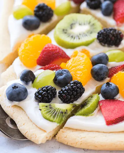 Sugar Cookie Fruit Pizza