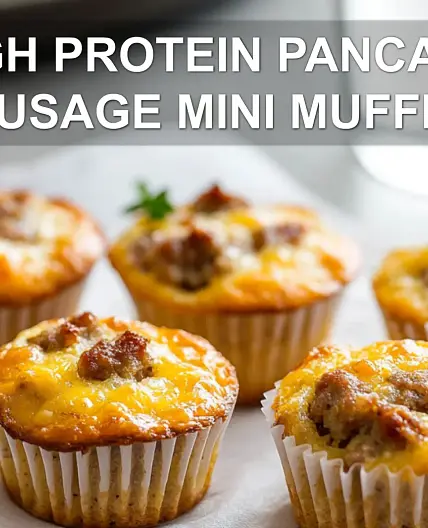 HIGH PROTEIN PANCAKE SAUSAGE MINI MUFFINS
