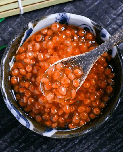 Homemade Ikura (Marinated Salmon Roe)