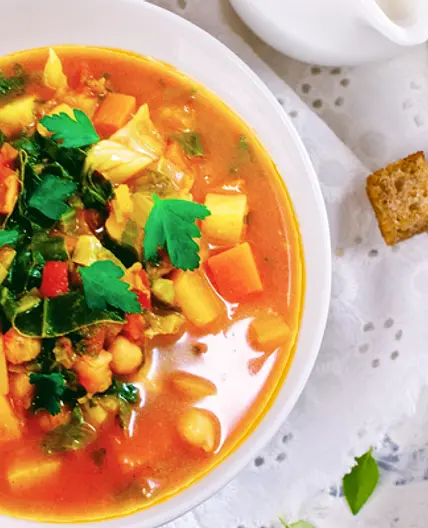 Vegetable & Chickpea Soup