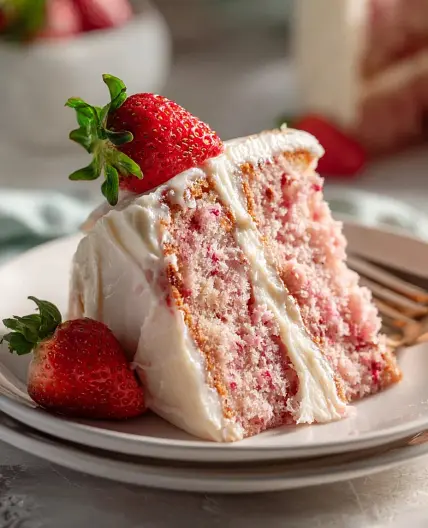 Easy Strawberry Cake Recipe