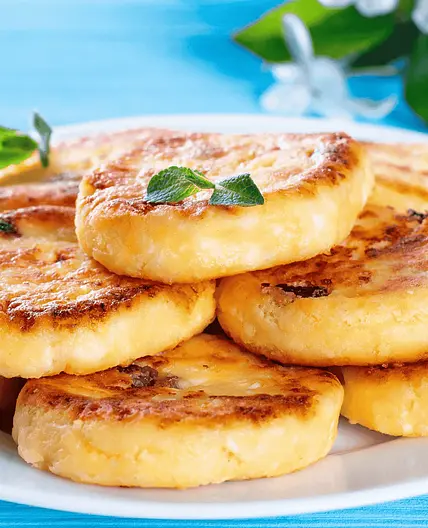 Russian Syrniki (Cottage Cheese Pancakes)