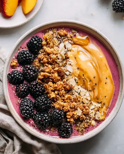 Perfect Peach Smoothie Bowls