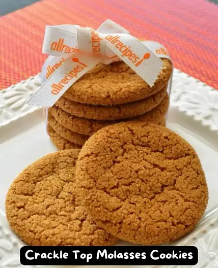 Best Crackle Top Molasses Cookies Recipe | Easy and Delicious