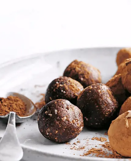 Date, Almond, and Cocoa Bliss Balls