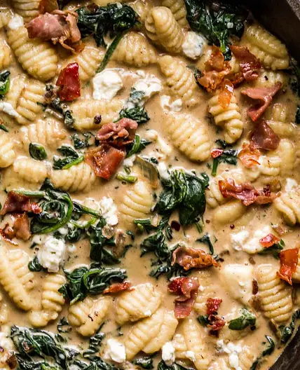 Blue Cheese Gnocchi with Crispy Prosciutto