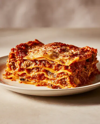 Pilzlasagne – optional mit Spinat