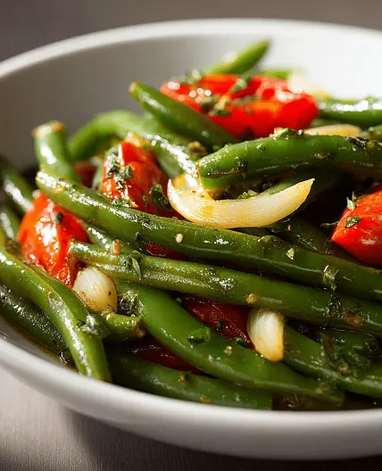 Dörrbohnen mit Knoblauch und Tomaten
