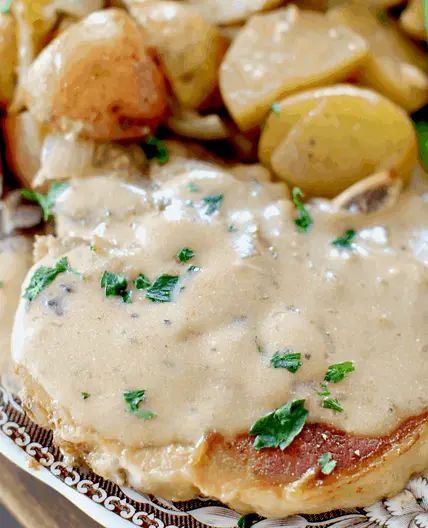 Instant Pot Smothered Pork Chops