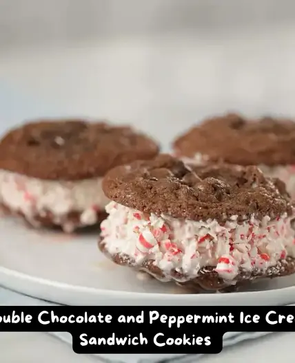 The Best Double Chocolate Peppermint Ice Cream Sandwich Cookies