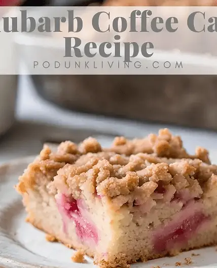 Rhubarb Coffee Cake