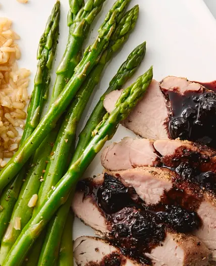 Blueberry Balsamic Pork Tenderloin