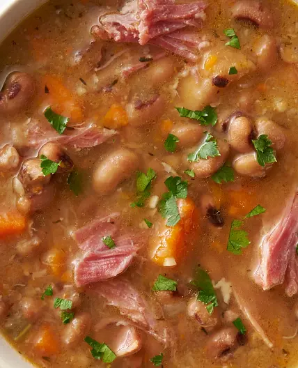 Slow-Cooker Ham and Black-Eyed Pea Soup