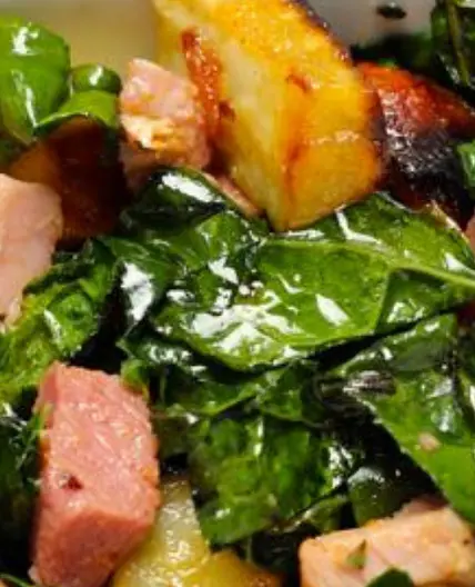 White Sweet Potato Ham Hash