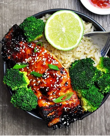 Grilled Lime and Sweet Chilli Salmon