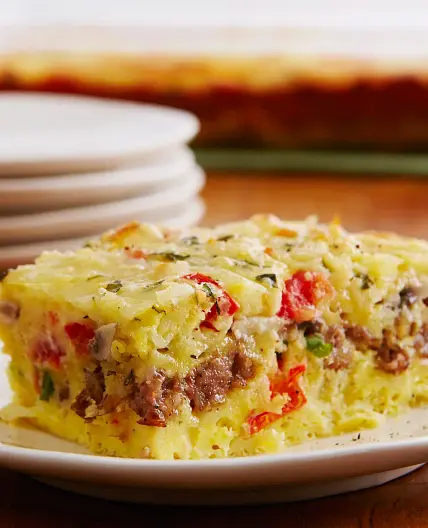 Cheesy Sausage and Egg Bake