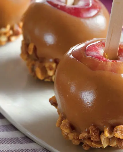 Peanut Butter Candy Apples
