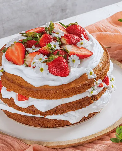 Strawberry and Whipped Cream Cake